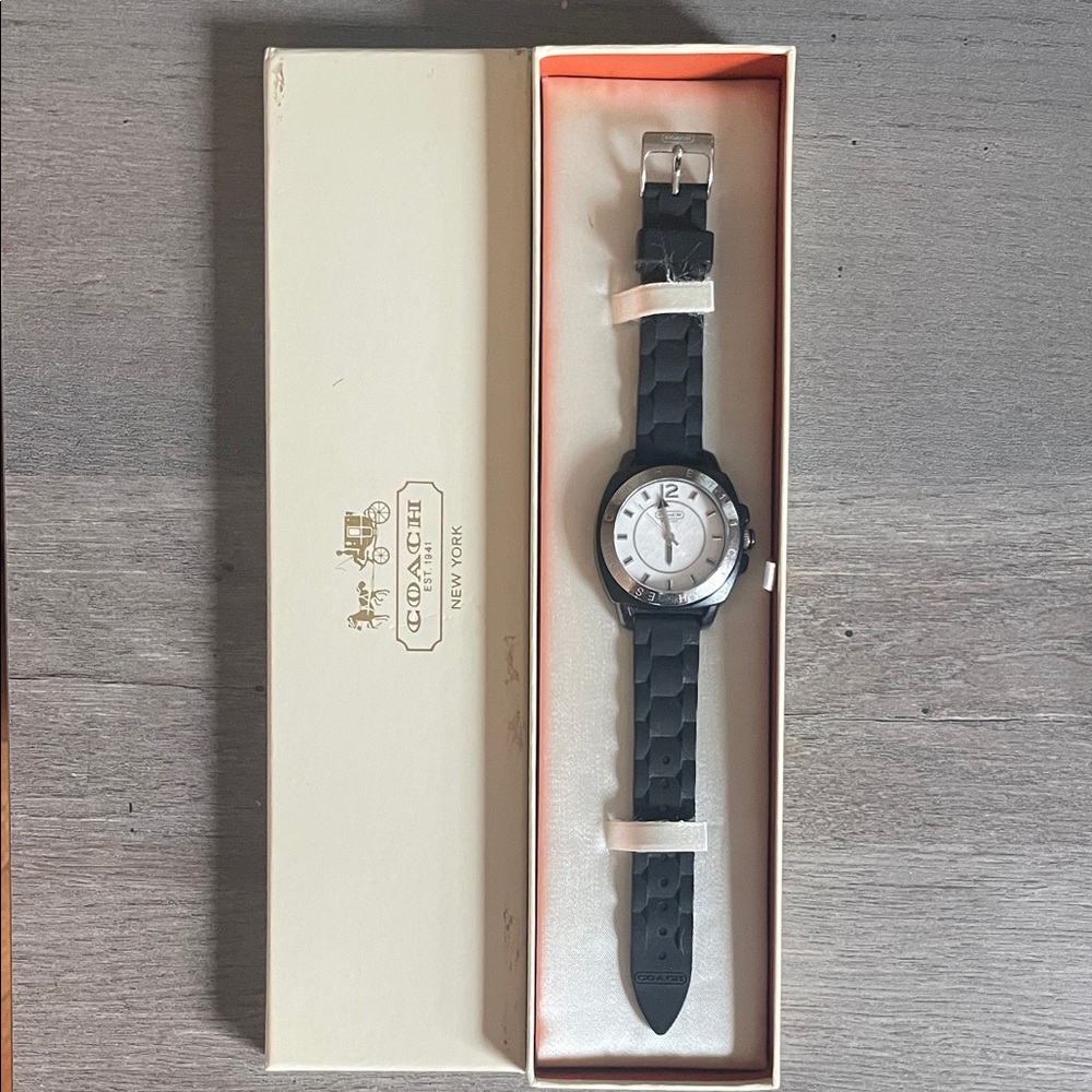 Coach Black and Silver Women's Watch - Picture 4 of 6